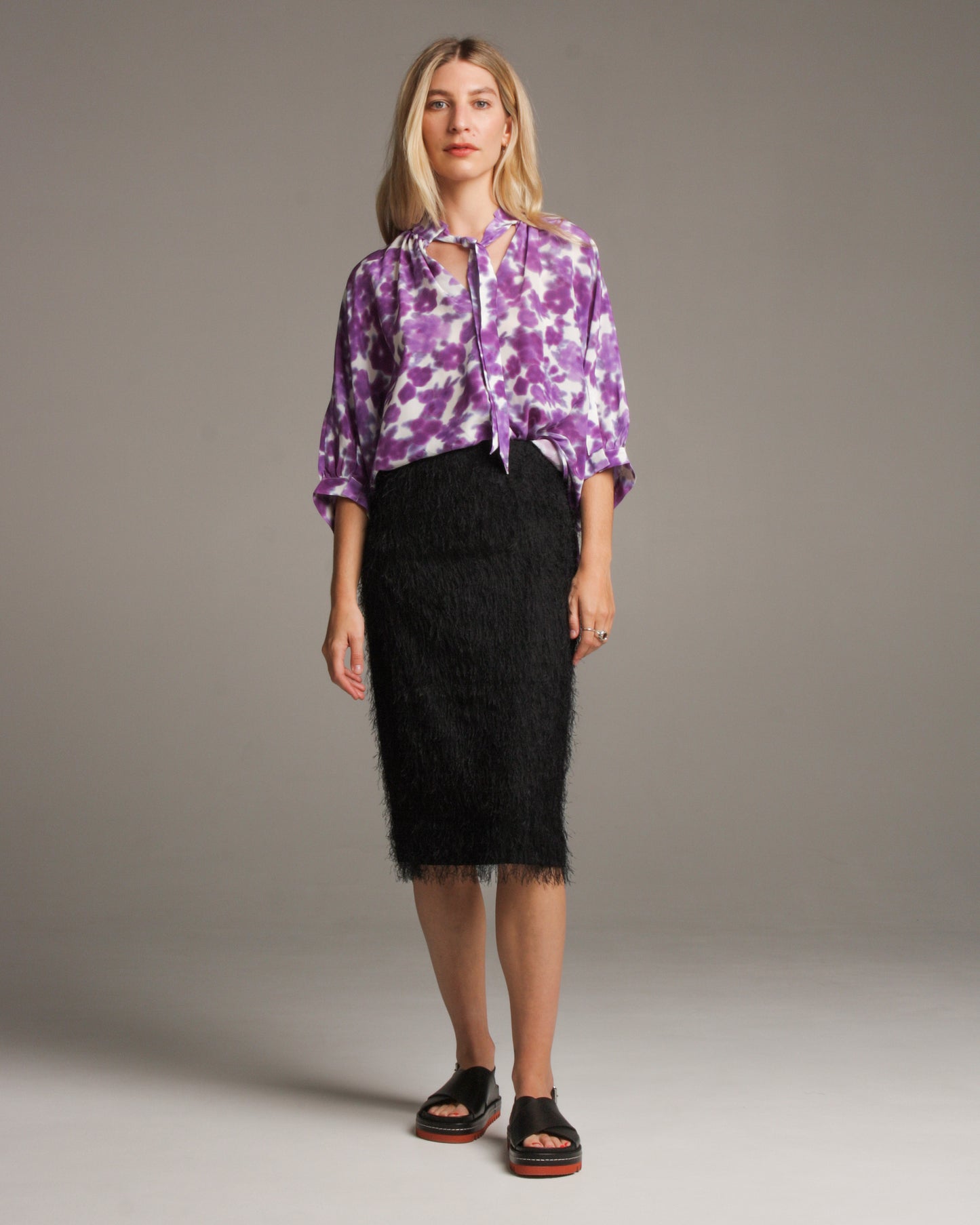 Salim Fringed Pencil Skirt