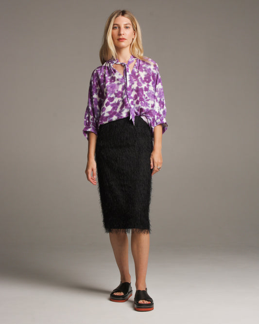 Salim Fringed Pencil Skirt
