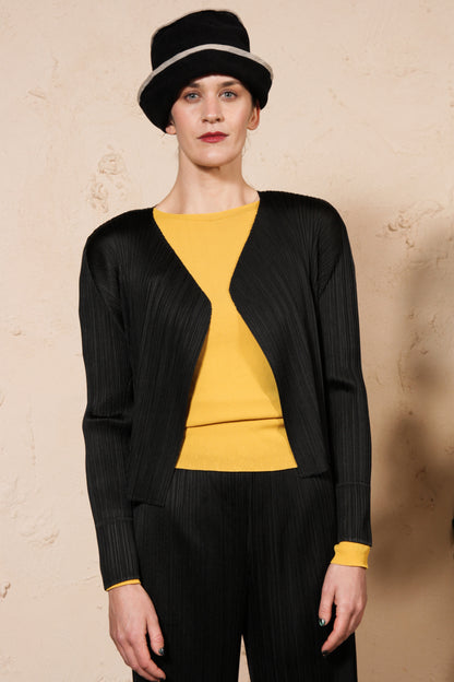 Open Cardigan Black