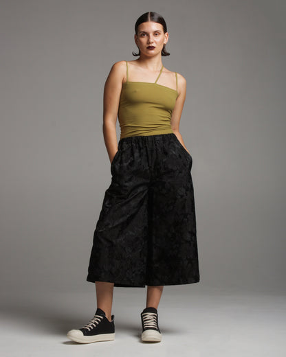 Floral Jacquard Wide Trouser