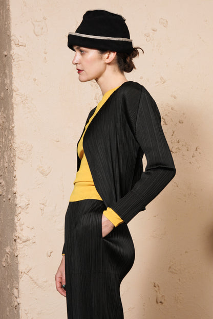 Open Cardigan Black