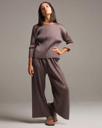 Grey Side Slit Pant