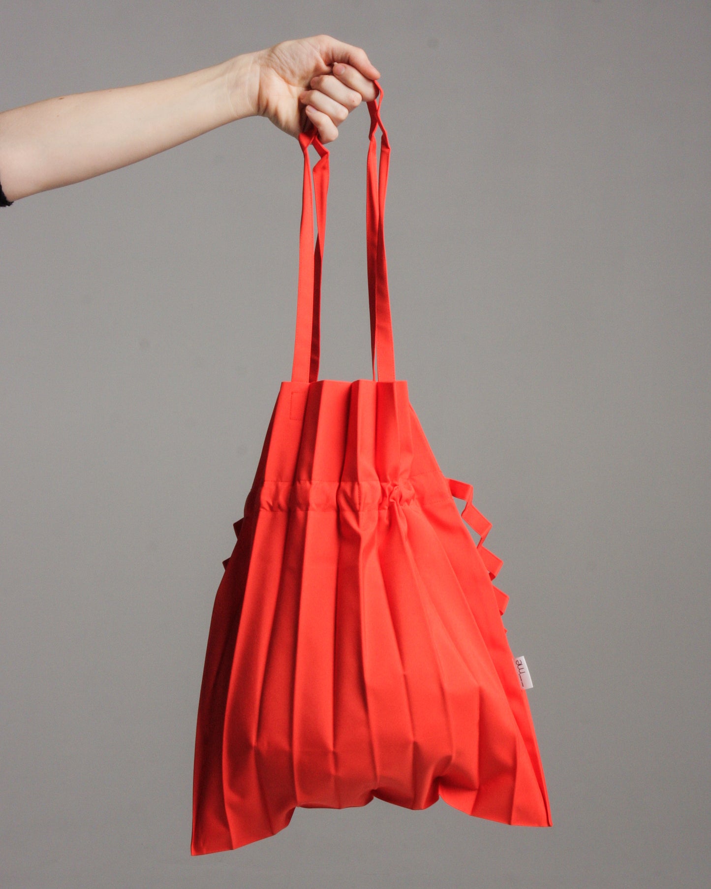 Red Tape Pleats Bag