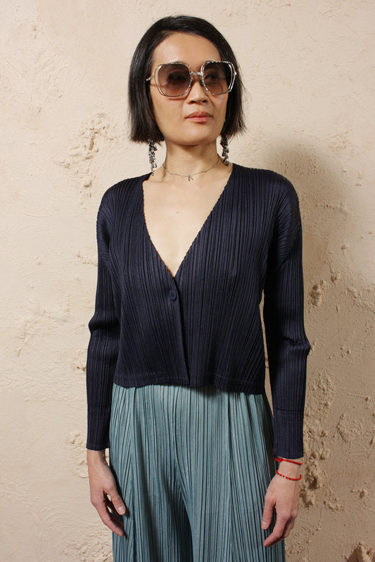Navy Short Cardigan