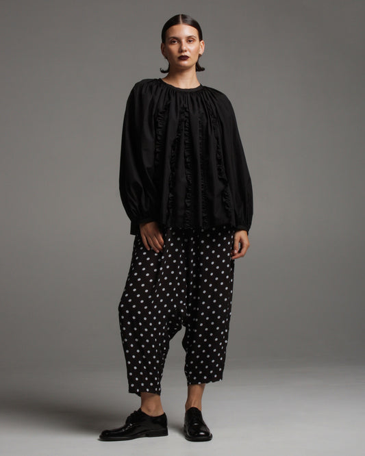 Polka Dot Drop Crotch Pant