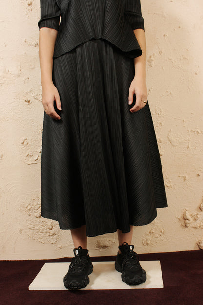 Black Full Circle Skirt