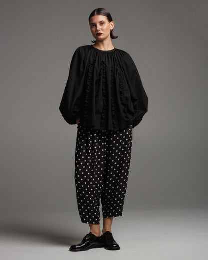 Polka Dot Drop Crotch Pant