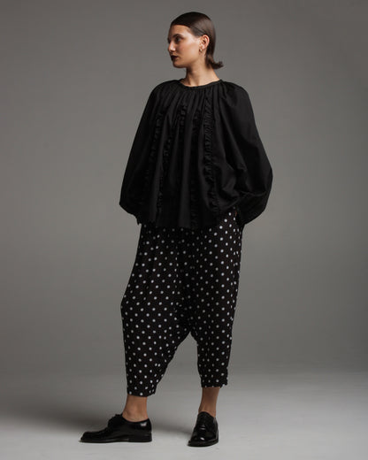 Polka Dot Drop Crotch Pant