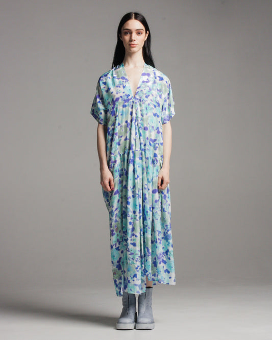 Daegan Blue Volume Dress