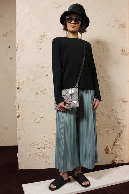 Pleated Long Sleeve Top