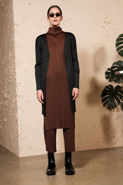 Long Open Cardigan Black