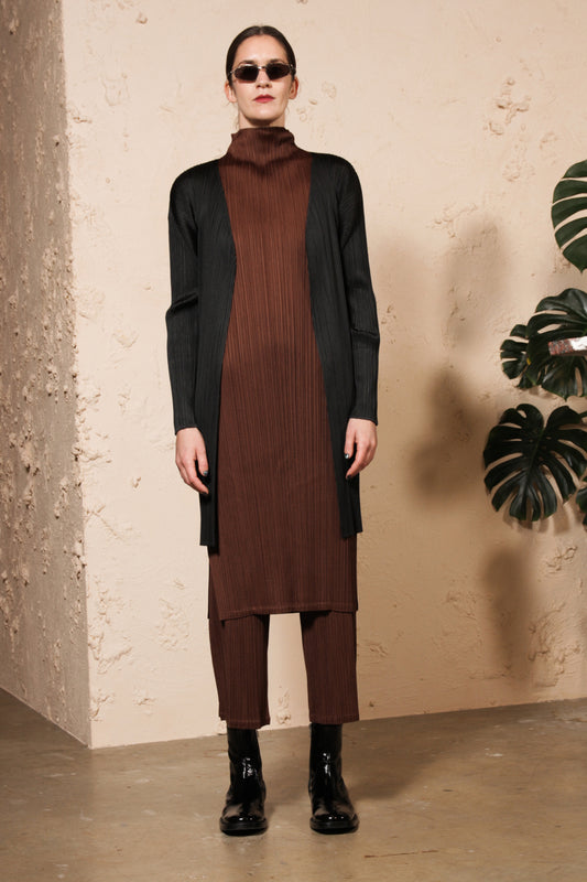 Long Open Cardigan Black