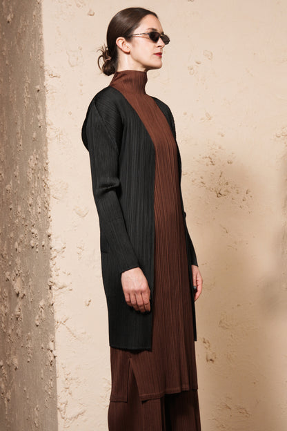 Long Open Cardigan Black