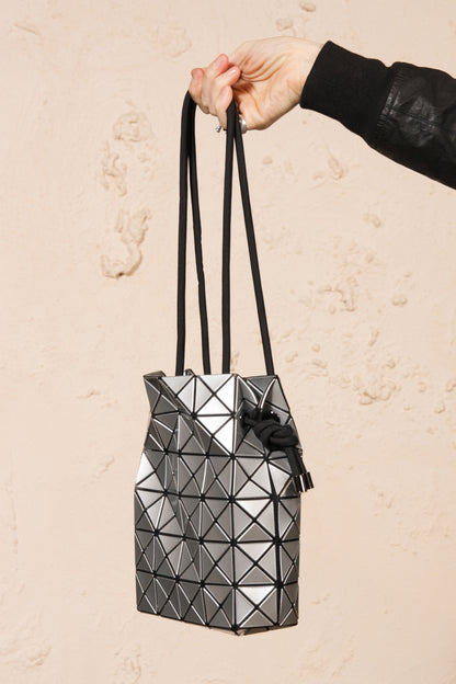 Drawstring Pouch Bag Silver