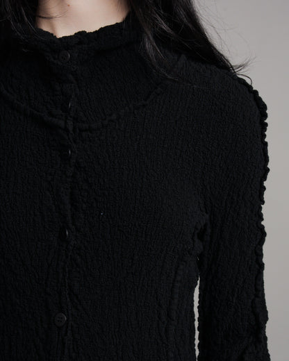Onyx Black Cauliflower Shirt