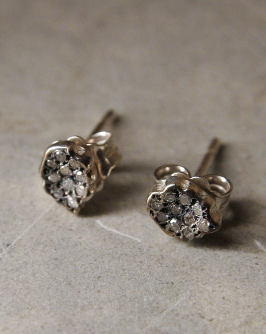 Bo Shiran Icy Grey Diamond Earrings