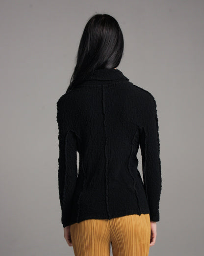 Onyx Black Cauliflower Shirt