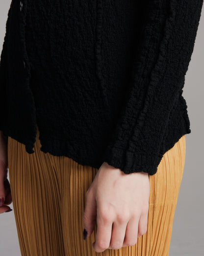 Onyx Black Cauliflower Shirt