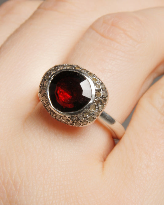 Carrie Garnet Ring