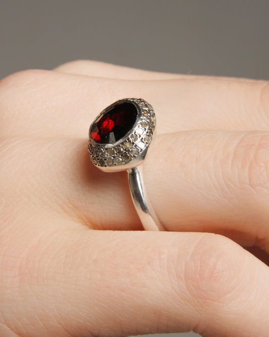 Carrie Garnet Ring