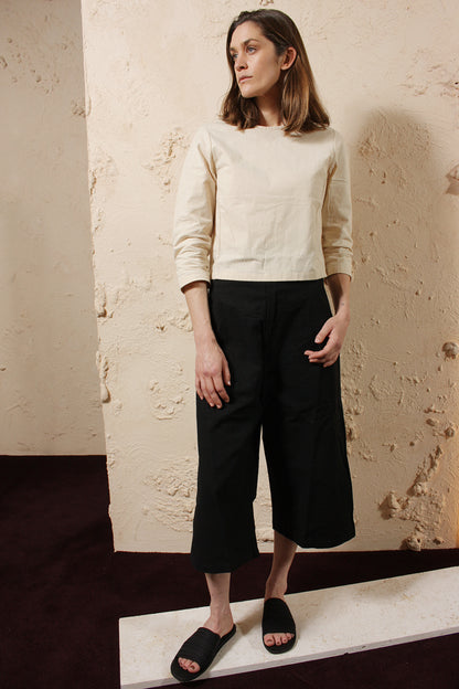 Wax Cotton Pullover Unbleached