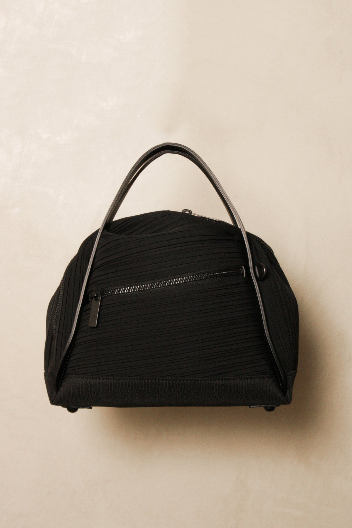 Pleated Crossbody Bag Black