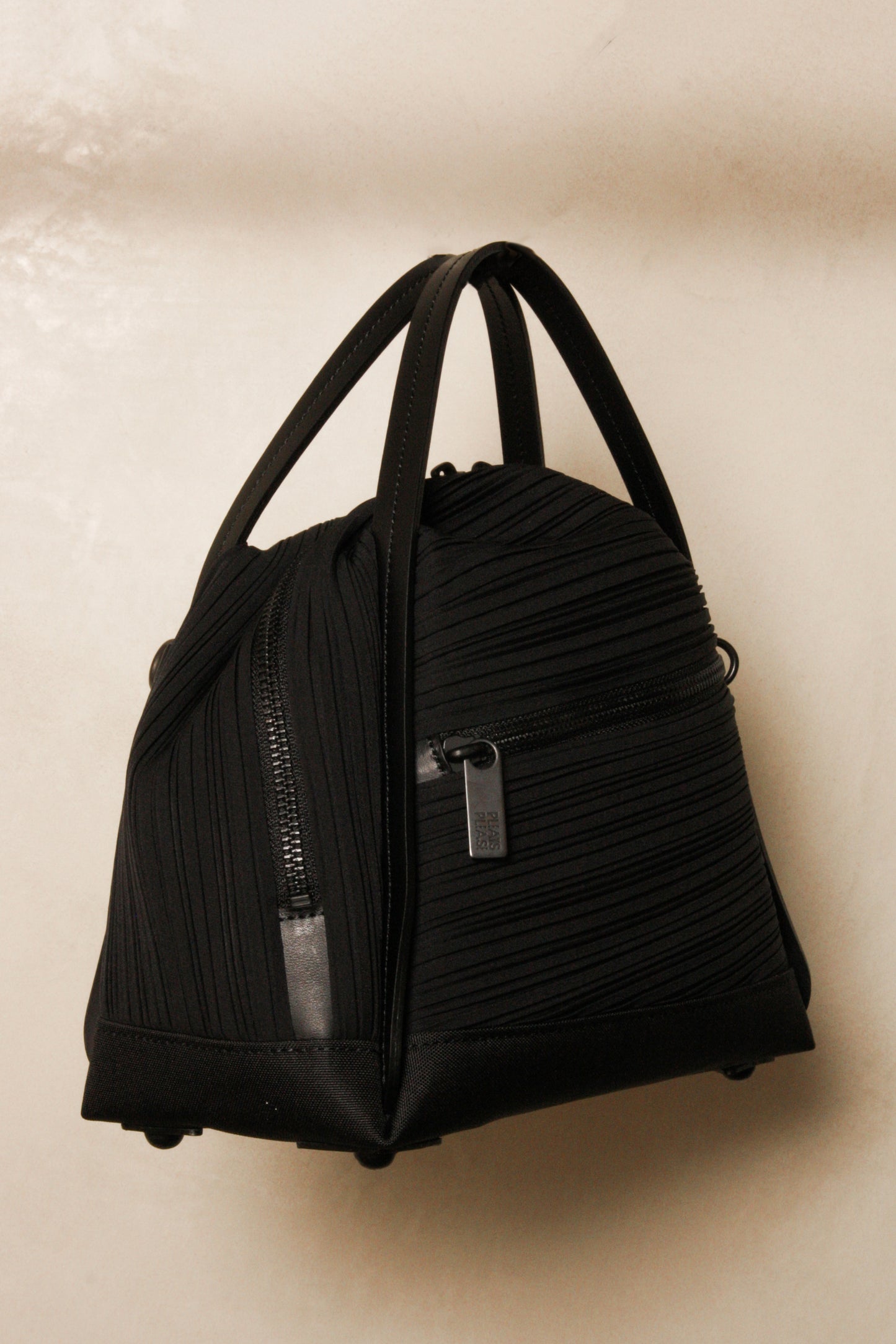 Pleated Crossbody Bag Black