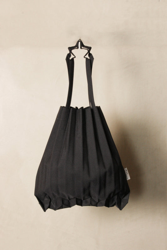 Chambray Pleated Tote Small