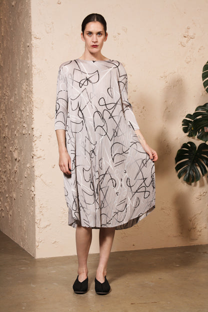 Conductor Printed Dress