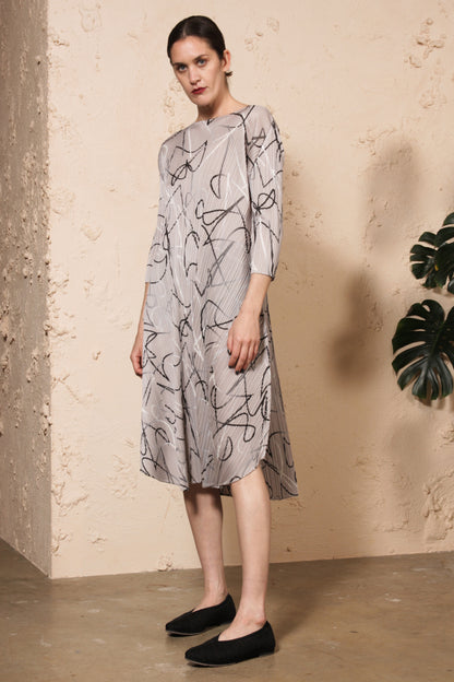 Conductor Printed Dress