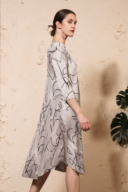 Conductor Printed Dress