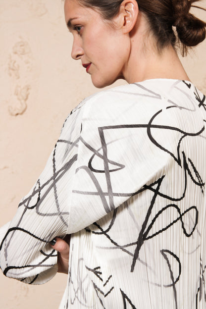 Conductor Printed Cardigan