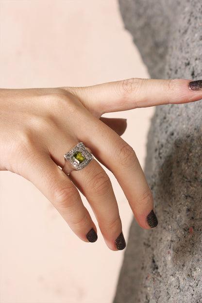 Leslie Peridot Ring