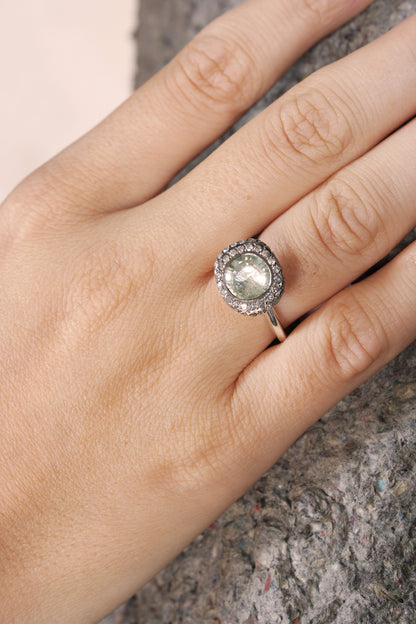 Beenu Prasiolite Ring