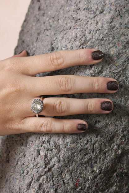 Beenu Prasiolite Ring