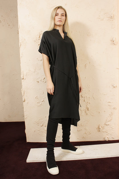 DIPHA BLACK TUNIC DRESS