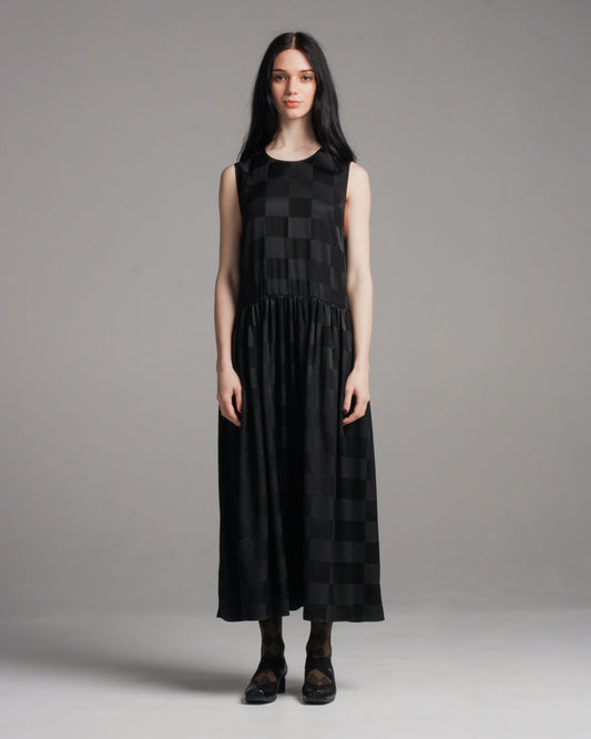 Black Check Ardal Dress