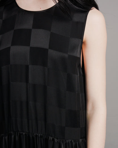 Black Check Ardal Dress