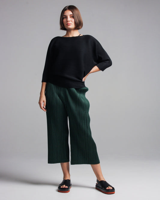 Black Dolman Stretch Top