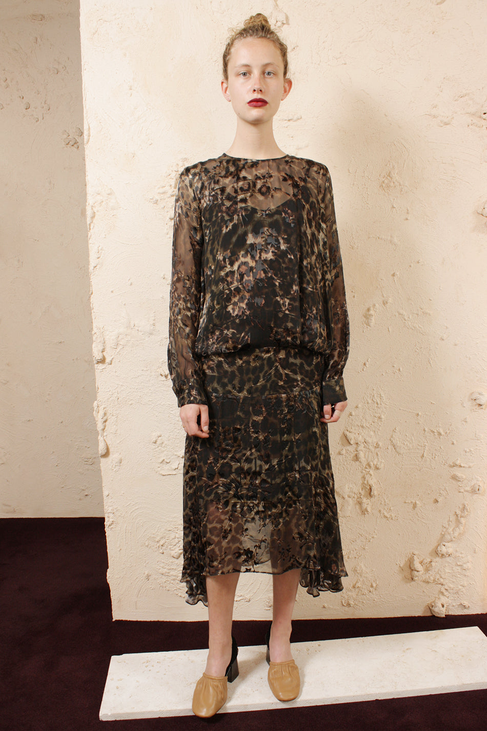 Andrea Leopard Dress