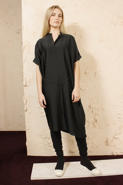 DIPHA BLACK TUNIC DRESS