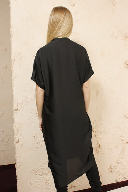 DIPHA BLACK TUNIC DRESS