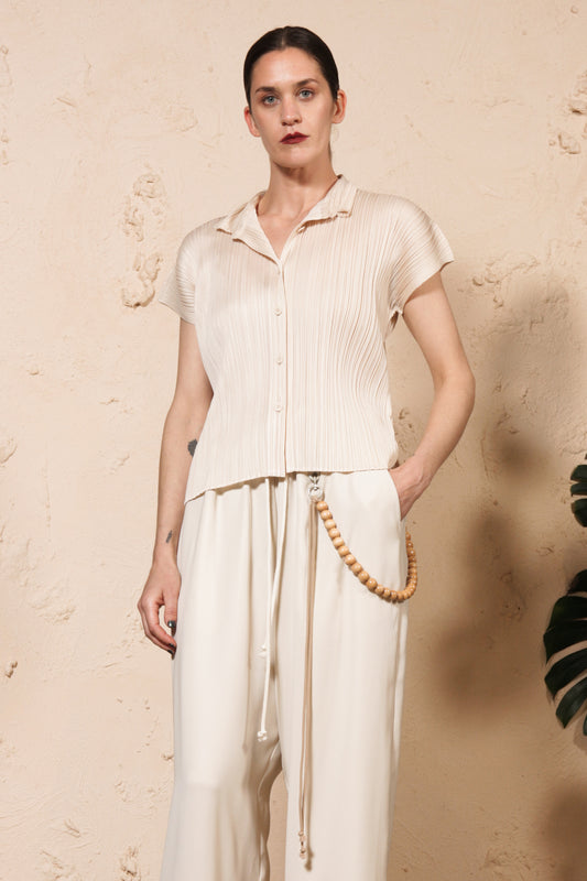 Short Sleeve Shirt Cream