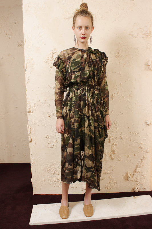 Stephanie Camo Dress