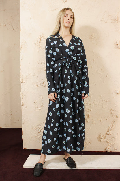 DARKA FLORAL DRESS WITH TWIST