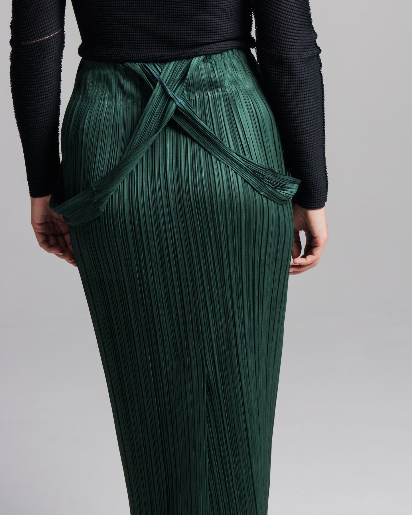 Dark Green Suspender Skirt