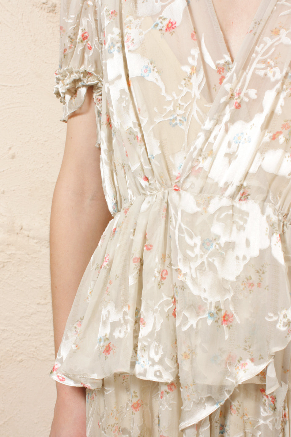 Jayma Nude Floral Dress