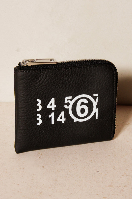 Black Logo Zip Wallet
