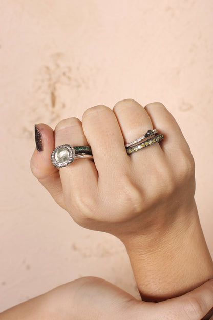 Beenu Prasiolite Ring
