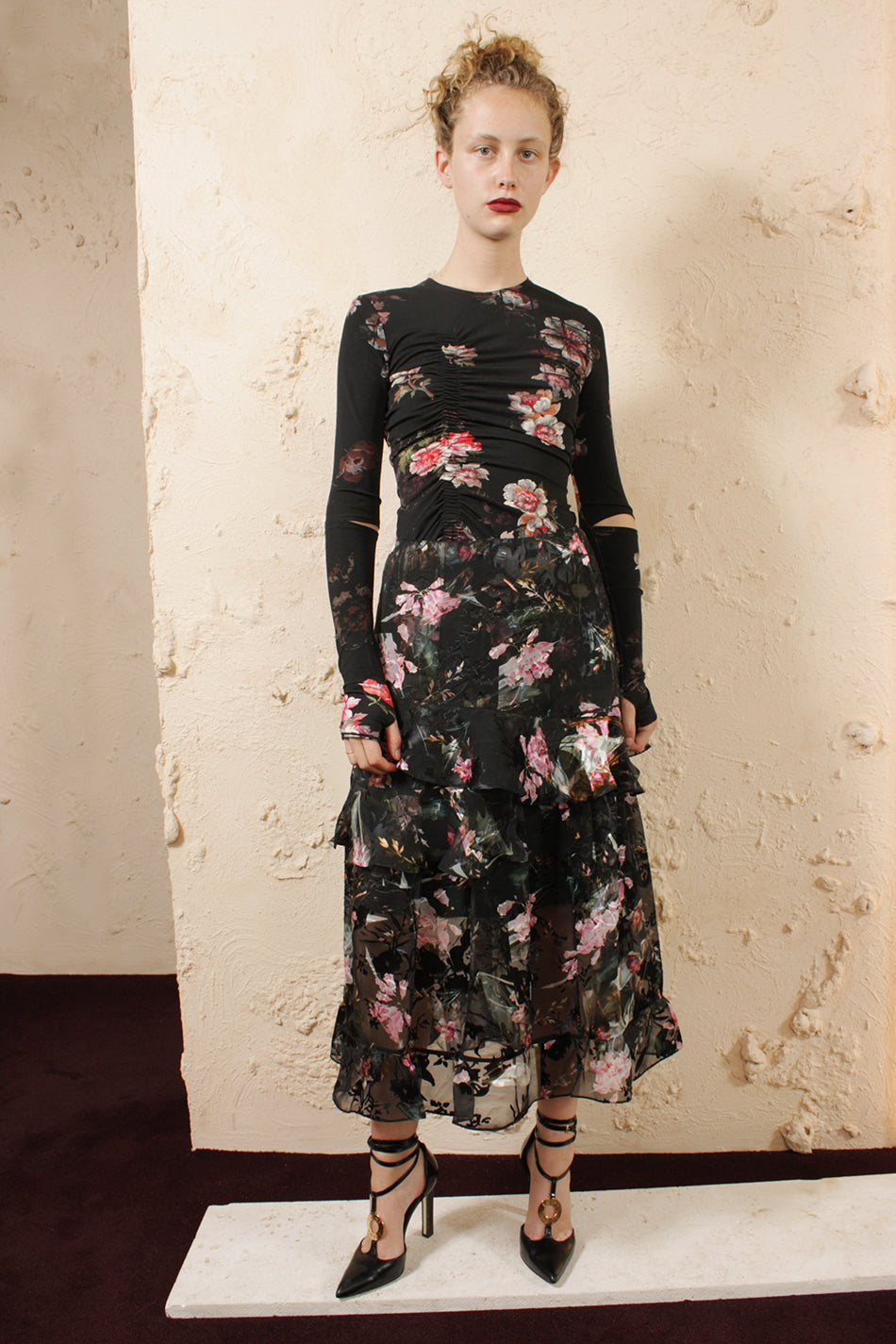 Marcia Black Floral Top